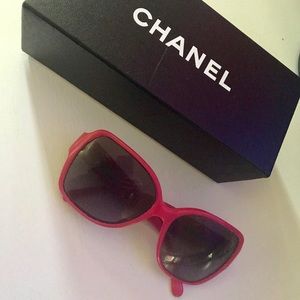 Authentic Chanel Hot Pink sunglasses